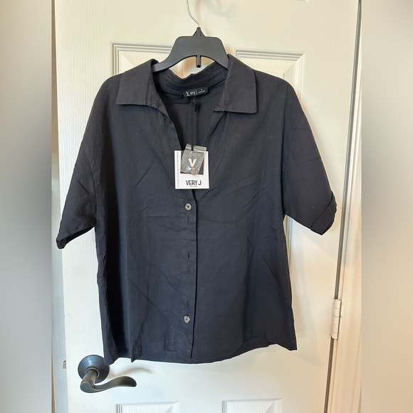 Very J button down short sleeve size small - Picture 1 of 6